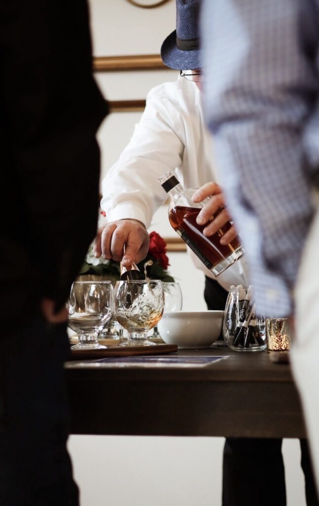Bartender preparing cocktails at The Event Vault