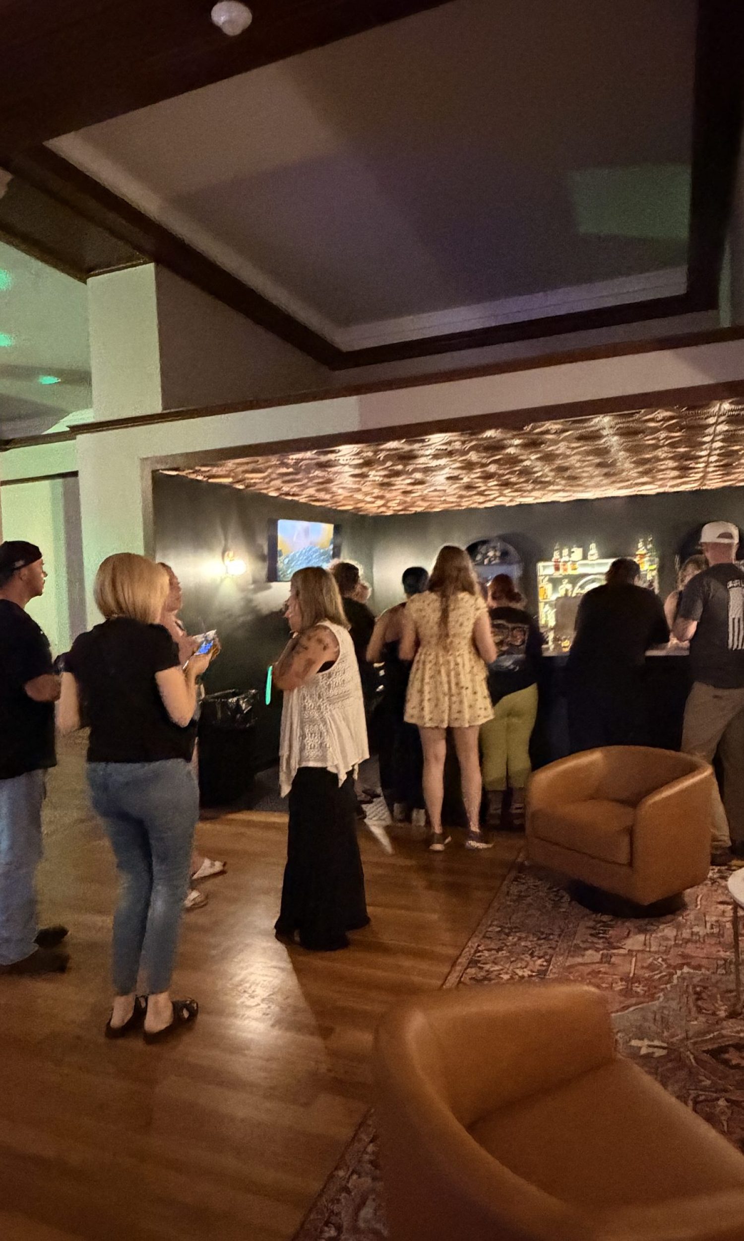 Attendees mingling at a corporate gathering at The Event Vault
